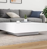 VidaXL Salontafel 100x100x31 cm bewerkt hout wit