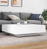 VidaXL Salontafel 100x100x31 cm bewerkt hout wit