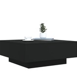 VidaXL Salontafel 80x80x31 cm spaanplaat zwart