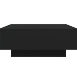 VidaXL Salontafel 80x80x31 cm spaanplaat zwart