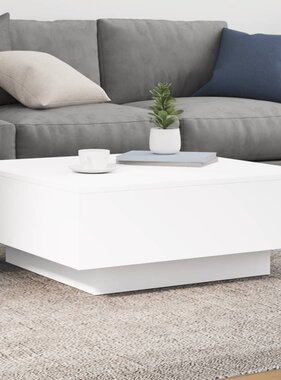 VidaXL Salontafel 80x80x31 cm spaanplaat wit