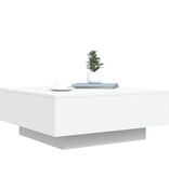 VidaXL Salontafel 80x80x31 cm spaanplaat wit