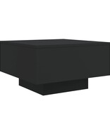 VidaXL Salontafel met LED-verlichting 55x55x31 cm zwart