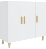 VidaXL Dressoir 90x34x80 cm bewerkt hout wit