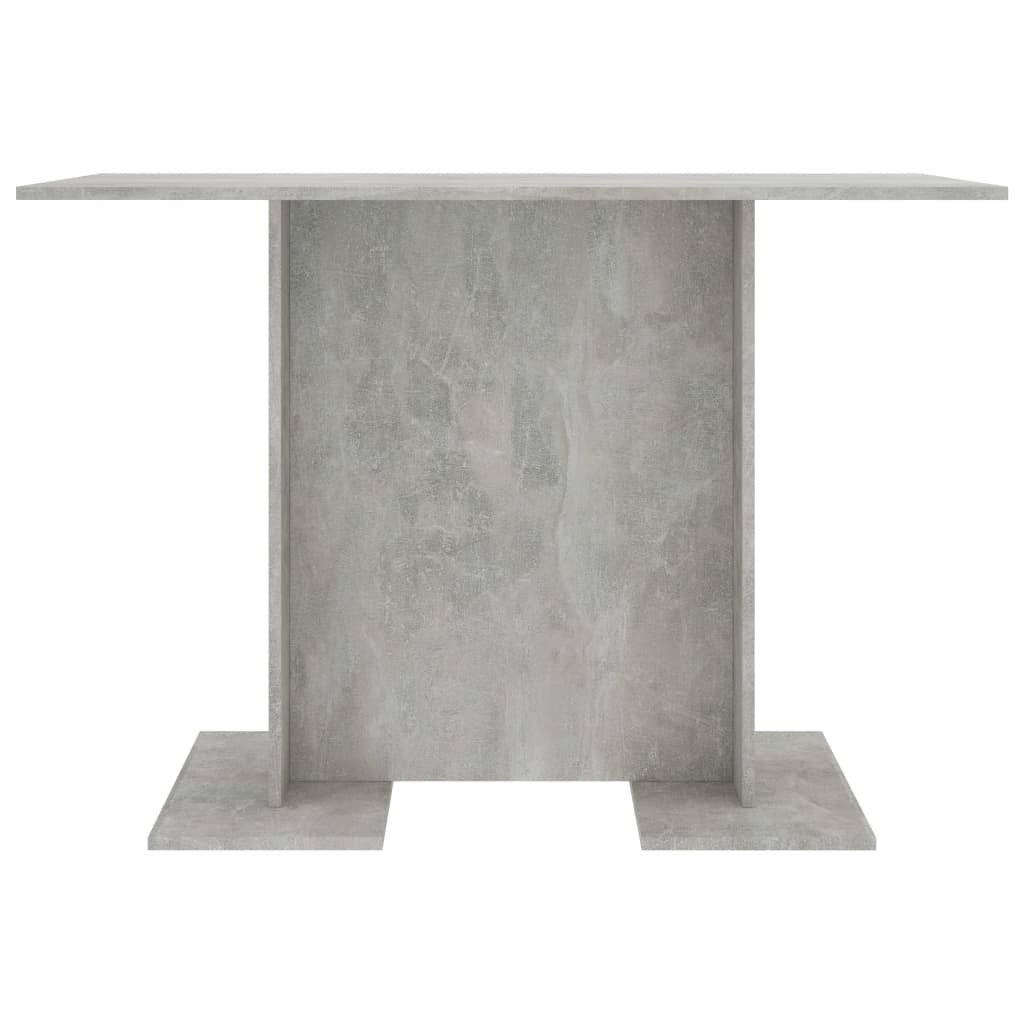 VidaXL Eettafel 110x60x75 cm bewerkt hout betongrijs