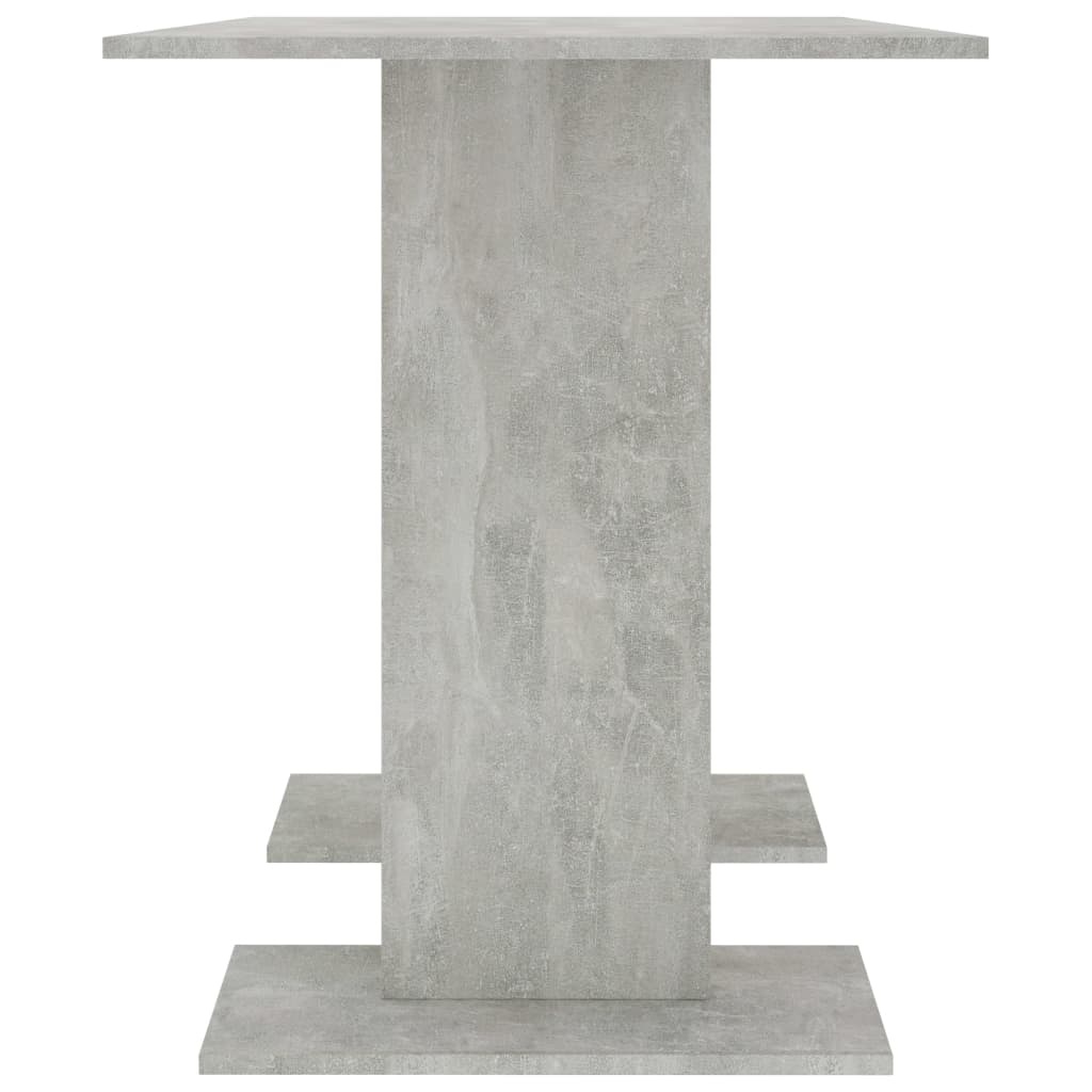 VidaXL Eettafel 110x60x75 cm bewerkt hout betongrijs