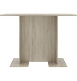 VidaXL Eettafel 110x60x75 cm bewerkt hout sonoma eikenkleurig