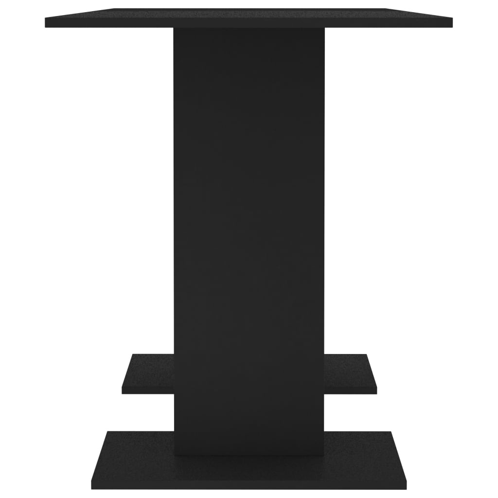 VidaXL Eettafel 110x60x75 cm bewerkt hout zwart