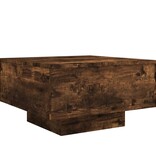 VidaXL Salontafel met LED-verlichting 55x55x31 cm gerookt eikenkleurig