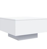 VidaXL Salontafel met LED-verlichting 55x55x31 cm wit