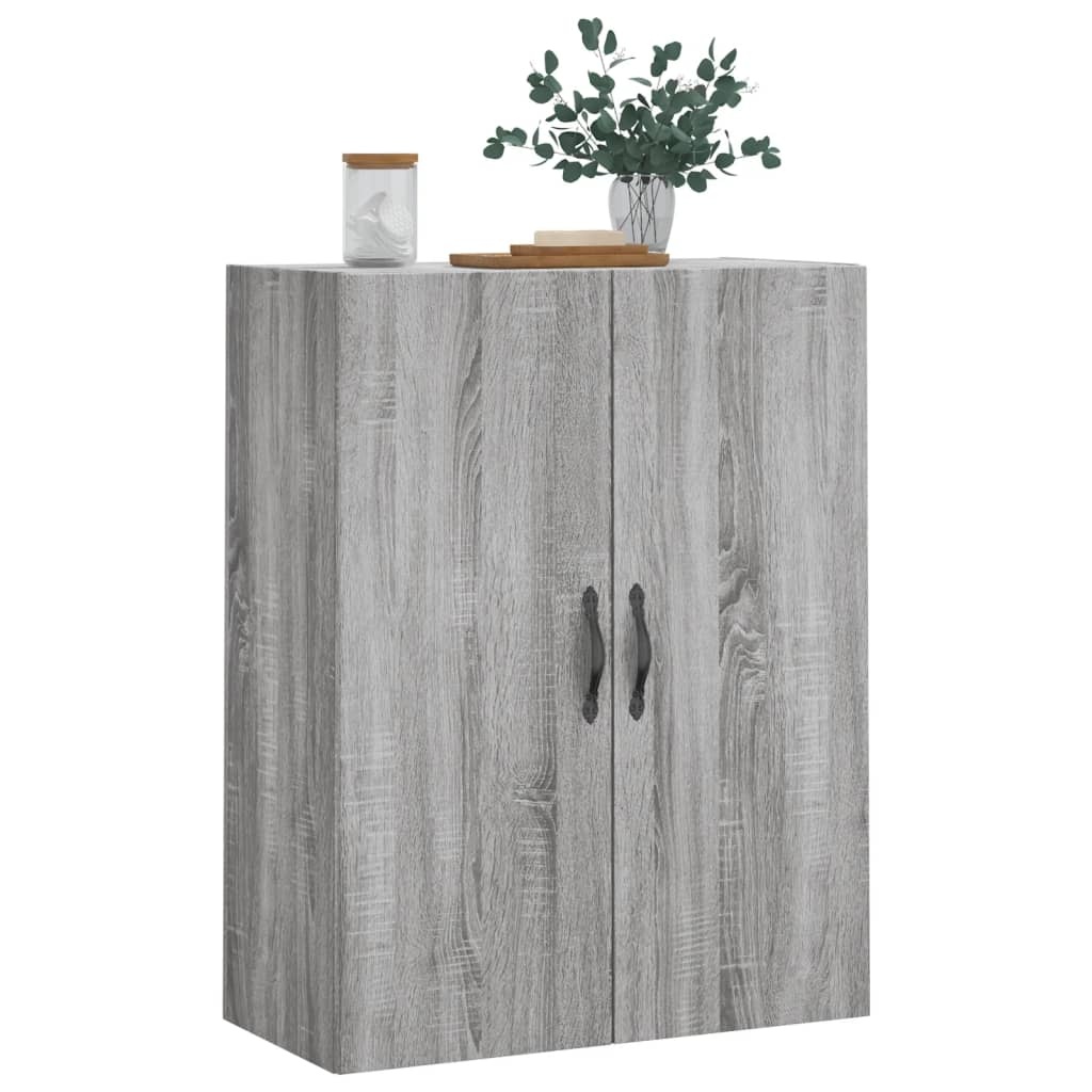 VidaXL Wandkast 69,5x34x90 cm bewerkt hout grijs sonoma eikenkleurig