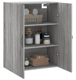 VidaXL Wandkast 69,5x34x90 cm bewerkt hout grijs sonoma eikenkleurig