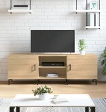 VidaXL Tv-meubel 150x30x50 cm bewerkt hout sonoma eikenkleurig