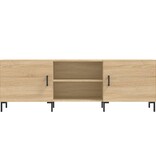 VidaXL Tv-meubel 150x30x50 cm bewerkt hout sonoma eikenkleurig