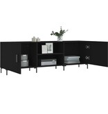 VidaXL Tv-meubel 150x30x50 cm bewerkt hout zwart