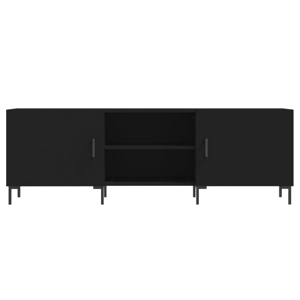 VidaXL Tv-meubel 150x30x50 cm bewerkt hout zwart