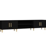 VidaXL Tv-meubel 180x31,5x40 cm bewerkt hout zwart