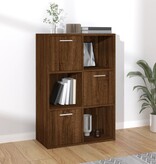 VidaXL Opbergkast 60x29,5x90 cm bruin eikenkleur