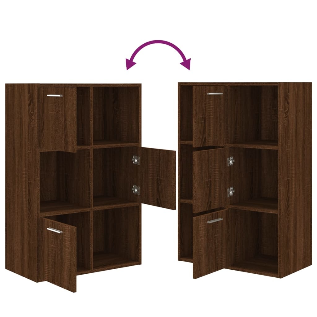 VidaXL Opbergkast 60x29,5x90 cm bruin eikenkleur