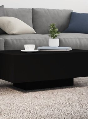 VidaXL Salontafel met LED-verlichting 85x55x31 cm zwart