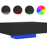 VidaXL Salontafel met LED-verlichting 85x55x31 cm zwart