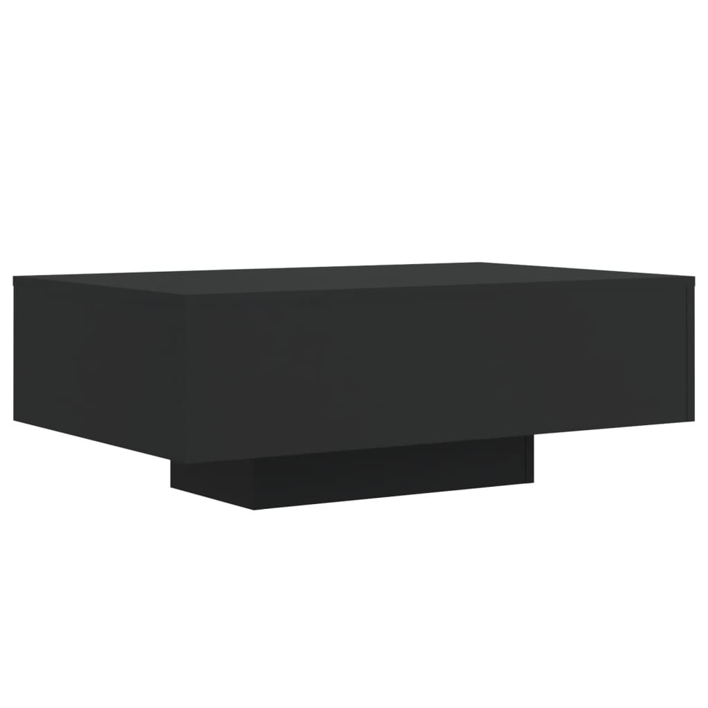 VidaXL Salontafel met LED-verlichting 85x55x31 cm zwart