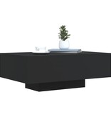 VidaXL Salontafel met LED-verlichting 85x55x31 cm zwart