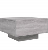 VidaXL Salontafel 55x55x31 cm bewerkt hout grijs sonoma eikenkleurig