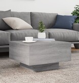 VidaXL Salontafel 55x55x31 cm bewerkt hout grijs sonoma eikenkleurig