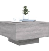 VidaXL Salontafel 55x55x31 cm bewerkt hout grijs sonoma eikenkleurig