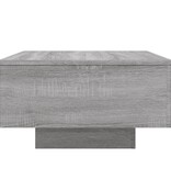 VidaXL Salontafel 55x55x31 cm bewerkt hout grijs sonoma eikenkleurig