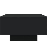 VidaXL Salontafel 55x55x31 cm bewerkt hout zwart