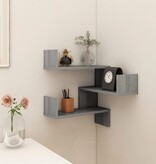 VidaXL Hoekwandschap 40x40x50 cm bewerkt hout grijs sonoma eikenkleur