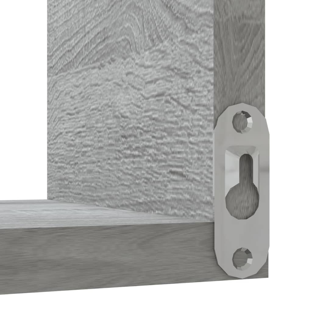 VidaXL Hoekwandschap 40x40x50 cm bewerkt hout grijs sonoma eikenkleur
