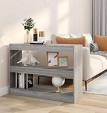 VidaXL Boekenkast/kamerscherm 100x30x72 cm grijs sonoma eikenkleurig