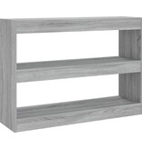 VidaXL Boekenkast/kamerscherm 100x30x72 cm grijs sonoma eikenkleurig