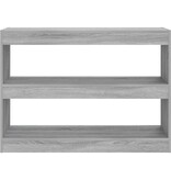 VidaXL Boekenkast/kamerscherm 100x30x72 cm grijs sonoma eikenkleurig