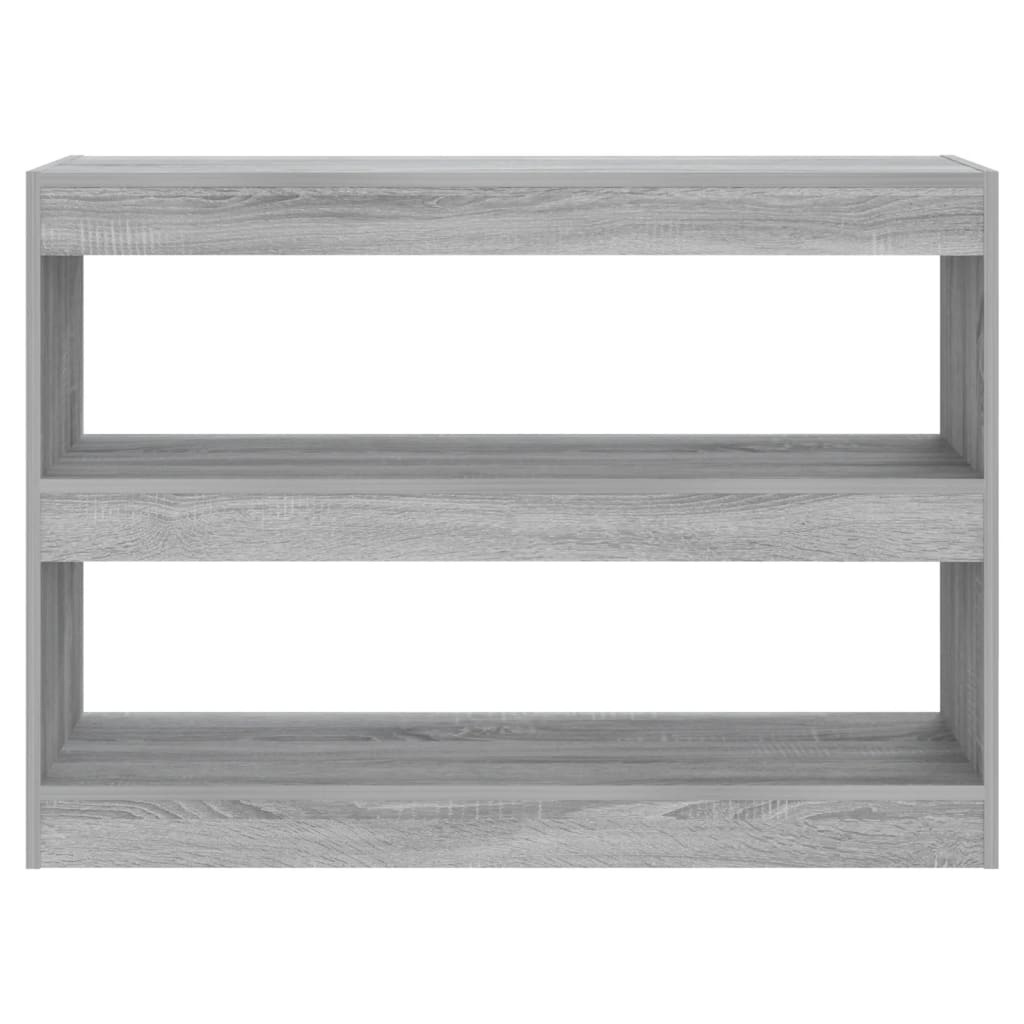 VidaXL Boekenkast/kamerscherm 100x30x72 cm grijs sonoma eikenkleurig