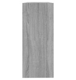 VidaXL Boekenkast/kamerscherm 100x30x72 cm grijs sonoma eikenkleurig