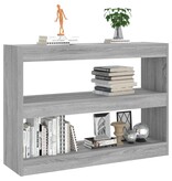 VidaXL Boekenkast/kamerscherm 100x30x72 cm grijs sonoma eikenkleurig
