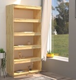 VidaXL Boekenkast / kamerscherm 80x35x167 cm massief grenenhout