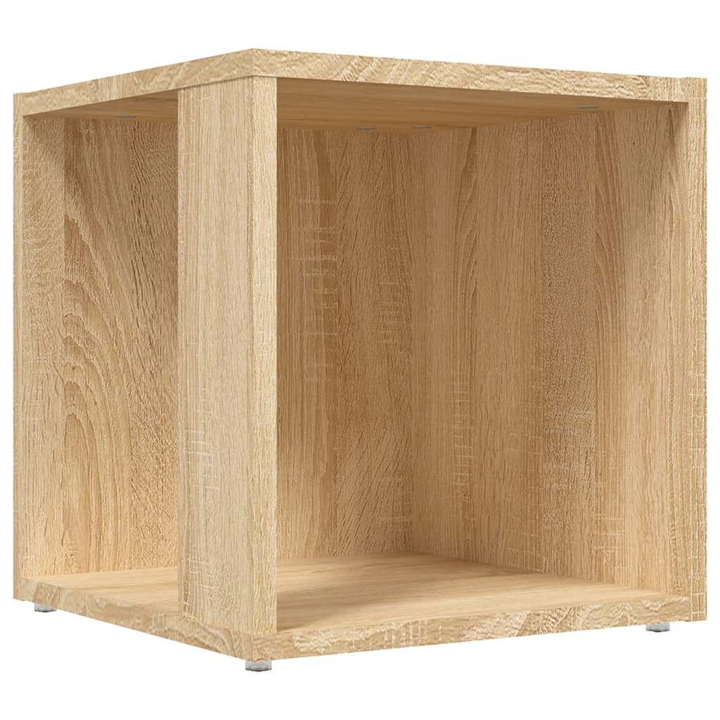VidaXL Bijzettafel 33x33x34,5 cm spaanplaat sonoma eikenkleurig