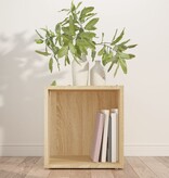 VidaXL Bijzettafel 33x33x34,5 cm spaanplaat sonoma eikenkleurig