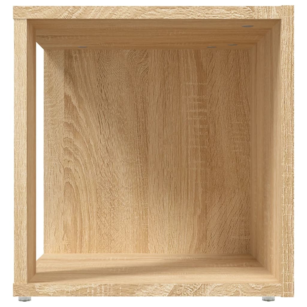 VidaXL Bijzettafel 33x33x34,5 cm spaanplaat sonoma eikenkleurig