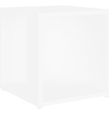 VidaXL Bijzettafel 33x33x34,5 cm bewerkt hout wit