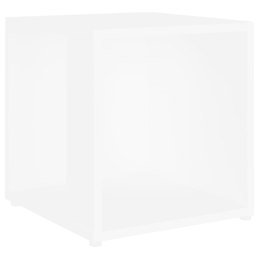 VidaXL Bijzettafel 33x33x34,5 cm bewerkt hout wit
