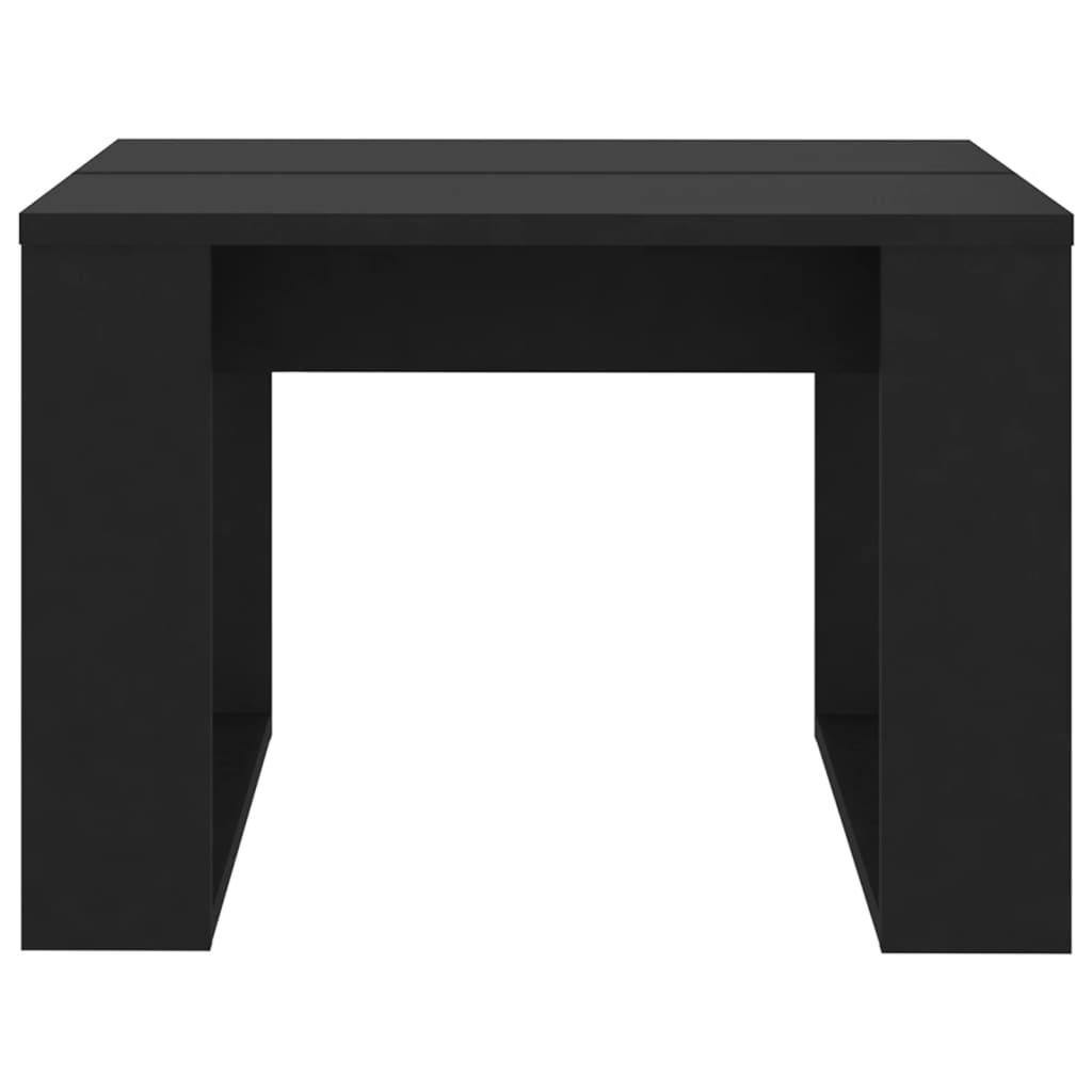 VidaXL Bijzettafel 50x50x35 cm bewerkt hout zwart