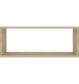 VidaXL Wandschappen kubus 6 st 60x15x23 cm bewerkt hout sonoma eiken
