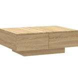 VidaXL Salontafel 90x60x31 cm bewerkt hout sonoma eikenkleurig
