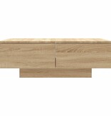 VidaXL Salontafel 90x60x31 cm bewerkt hout sonoma eikenkleurig
